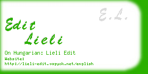 edit lieli business card